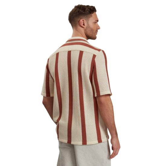Camisa Extragrande Color Topo Con Rayas De Ganchillo Niks De Ted Baker - Image 3