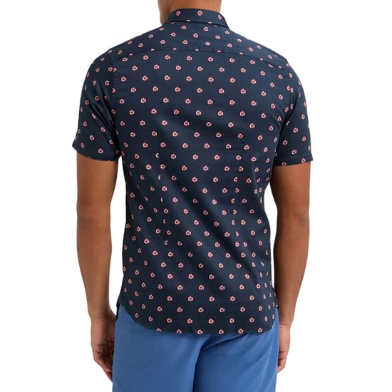 Camisa Azul Marino Con Estampado Floral De Ted Baker Miksho - Image 3