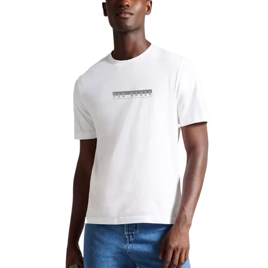 Camiseta Blanca Con Logo Gráfico De Ted Baker Albar - Image 2