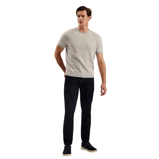 Camiseta Ted Baker Eriks Regular Texturizada Con Parte Frontal Natural - Image 3
