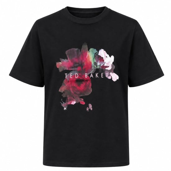 Camiseta Negra Ted Baker Phina Floral Bloom - Image 1