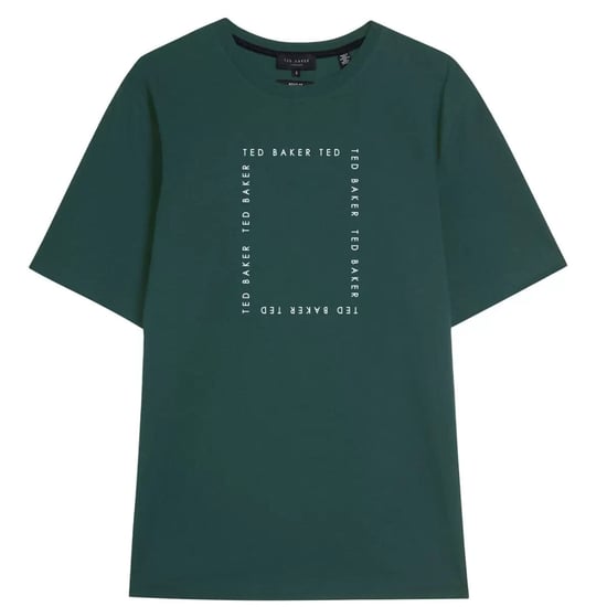 Camiseta Verde Oscuro Con Estampado Fyn De Ted Baker - Image 1