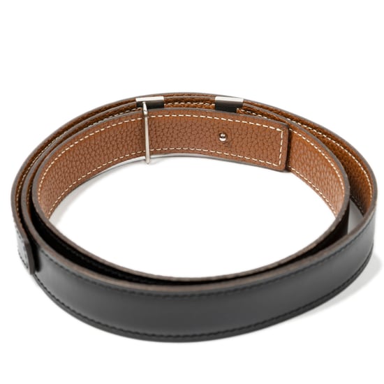 Hermès Constance H Belt 85 en negro Cuero de ternero - Image 2