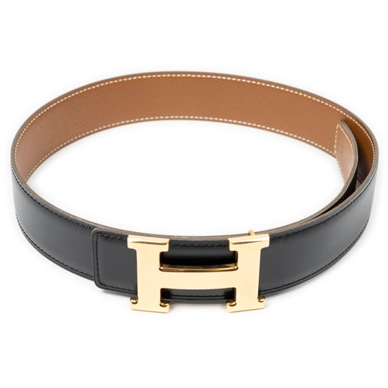 Hermès Constance H Belt 65 en negro Cuero de ternero - Image 1