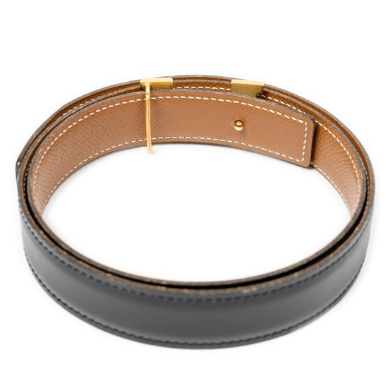 Hermès Constance H Belt 70 en negro Cuero de ternero - Image 2