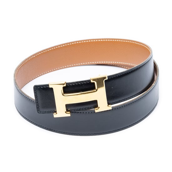 Hermès Constance H Belt 65 en negro Cuero de ternero - Image 1