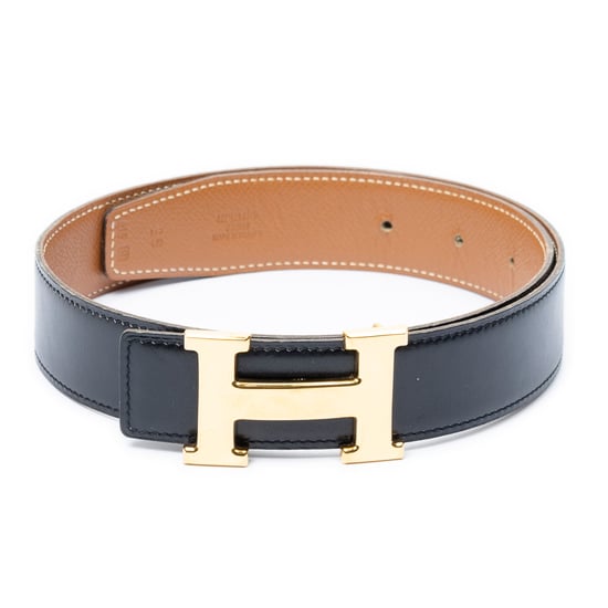 Hermès Constance H Belt 65 en negro Cuero de ternero - Image 2