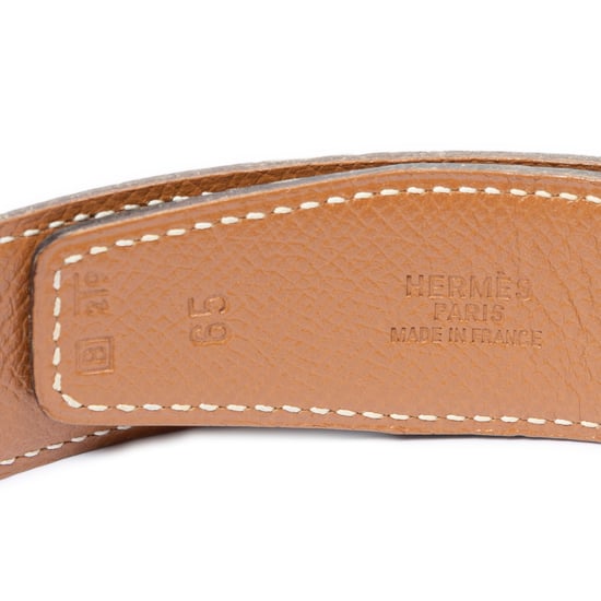 Hermès Constance H Belt 65 en negro Cuero de ternero - Image 4