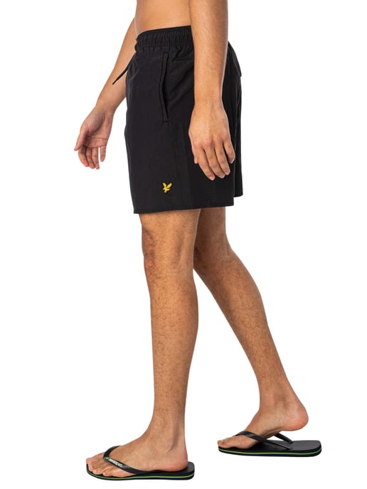 Lyle & Scott Pantalones Cortos De Baño Lisos, Negro - Image 2