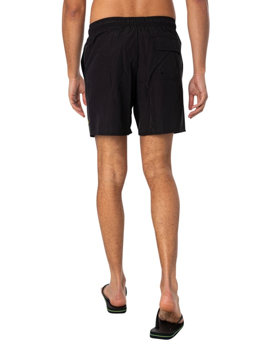 Lyle & Scott Pantalones Cortos De Baño Lisos, Negro - Image 3