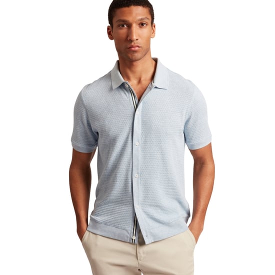 Camisa Azul Regular Con Botones De Ted Baker Connyr - Image 3