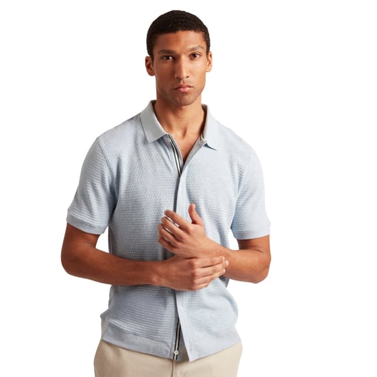 Camisa Azul Regular Con Botones De Ted Baker Connyr - Image 4