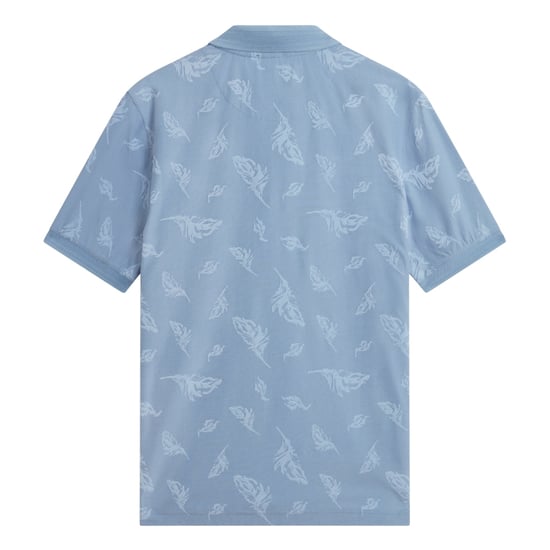Polo Azul Con Cremallera Y Estampado Jacquard De Plumas Neyack De Ted Baker - Image 2