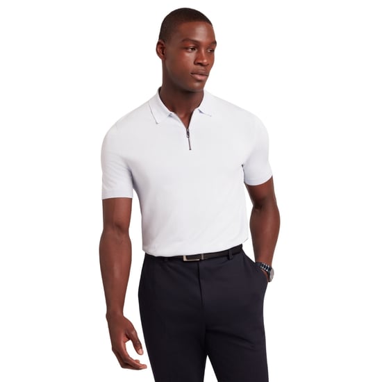 Polo Azul Claro Con Cremallera De Rayón Daldin De Ted Baker - Image 3