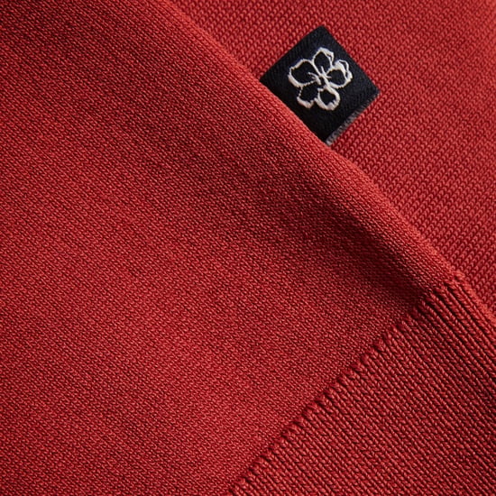 Polo Ted Baker Daldin Rayón Con Cremallera, Color Marrón Oscuro - Image 4