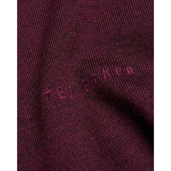 Jersey De Cuello Redondo Color Granate De La Marca Ted Baker Liblo Merino - Image 6
