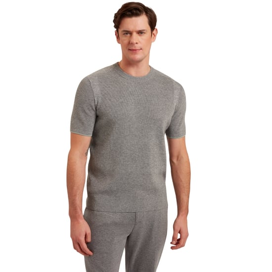 Camiseta Gris Acanalada Mixta Ted Baker Voisin - Image 3