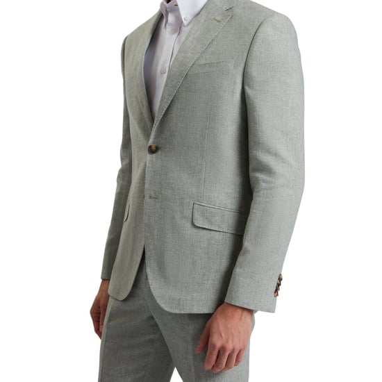 Chaqueta Tipo Blazer Verde De Lino Elástico Kenleyj De Ted Baker - Image 3