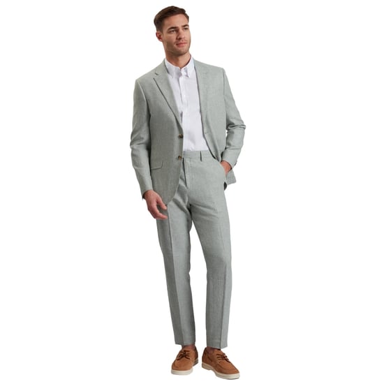 Chaqueta Tipo Blazer Verde De Lino Elástico Kenleyj De Ted Baker - Image 5