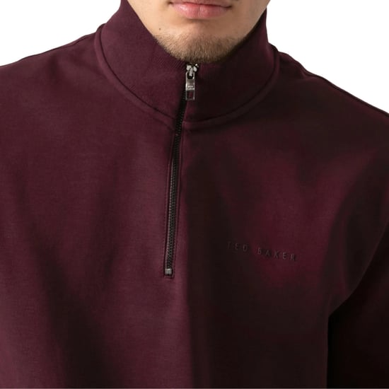Suéter Granate Con Cremallera De Un Cuarto De La Marca Ted Baker Actosj - Image 5