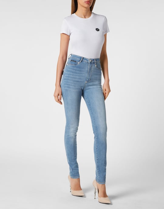 Jeggings De Cintura Superalta Skull - Image 3