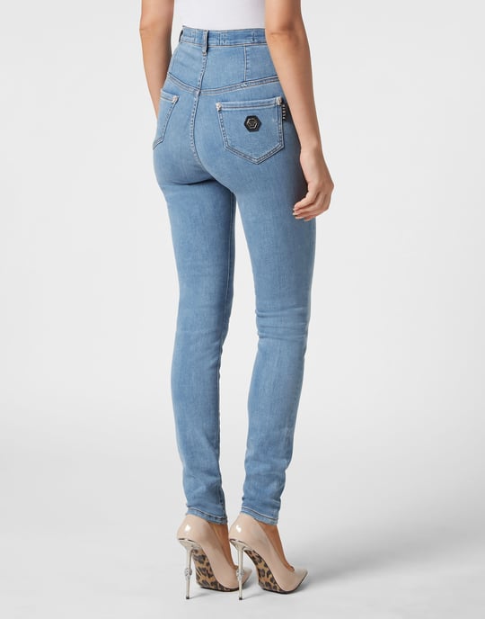 Jeggings De Cintura Superalta Skull - Image 4