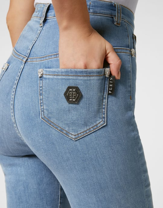 Jeggings De Cintura Superalta Skull - Image 5