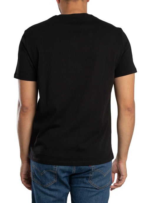 Armani Exchange Camiseta Gráfica Delgada, Negro - Image 3