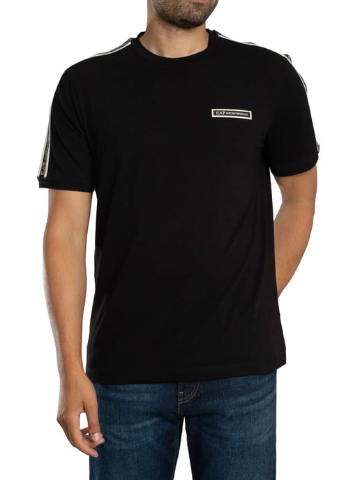 EA7 Box Logo Camiseta, Negro - Image 1