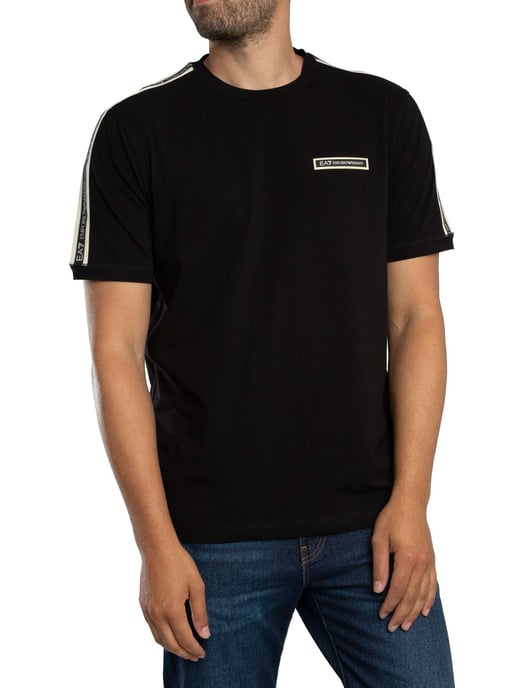 EA7 Box Logo Camiseta, Negro - Image 2