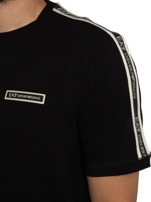 EA7 Box Logo Camiseta, Negro - Image 4
