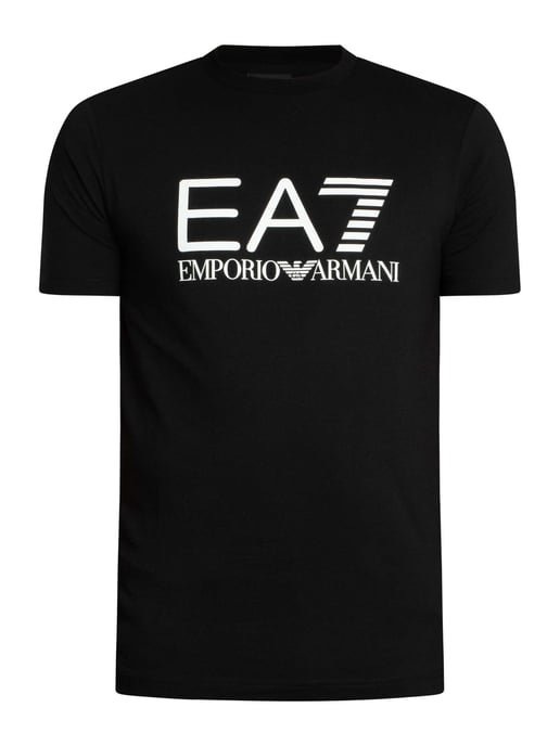 EA7 Camiseta Gráfica Con Logo Ajustado, Negro - Image 5