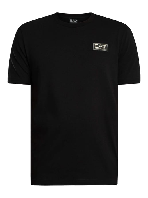 EA7 Camiseta Regular Con Logo En El Pecho, Negro - Image 5