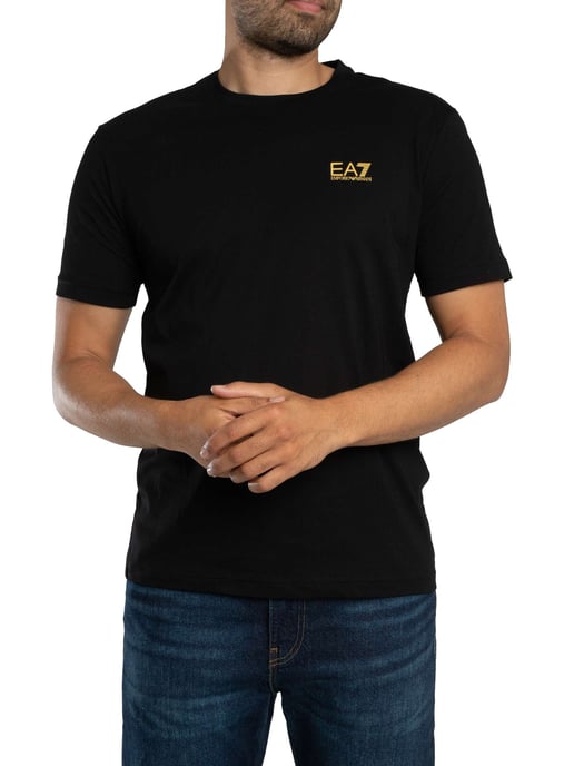 EA7 Atrás Camiseta Del Logotipo, Negro - Image 2