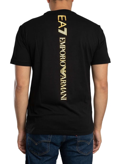 EA7 Atrás Camiseta Del Logotipo, Negro - Image 3