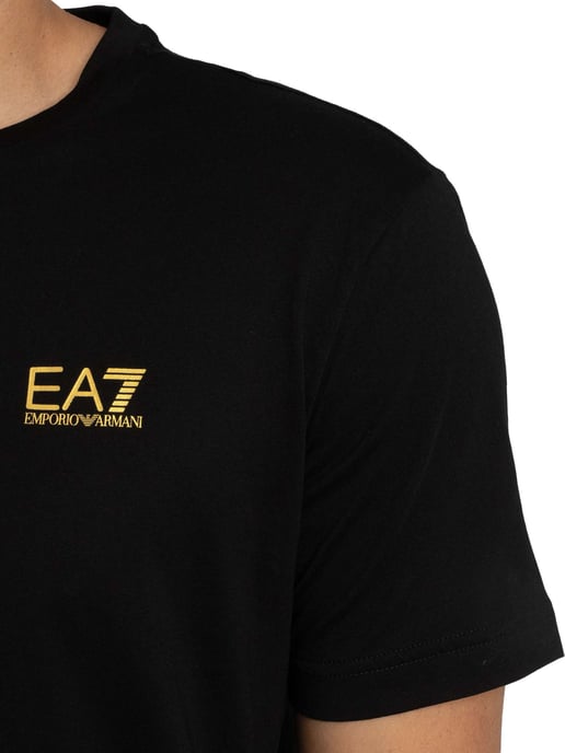 EA7 Atrás Camiseta Del Logotipo, Negro - Image 4