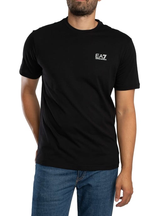 EA7 Camiseta De Marca Con Estampado En La Espalda, Negro - Image 2