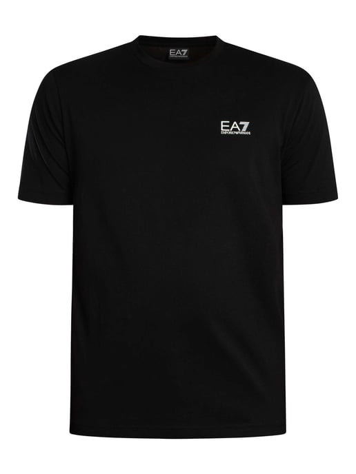 EA7 Camiseta De Marca Con Estampado En La Espalda, Negro - Image 5