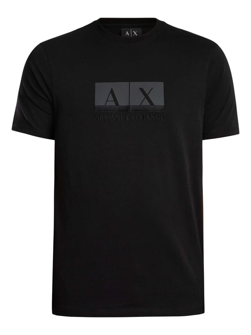 Armani Exchange Camiseta Gráfica Delgada, Negro - Image 5