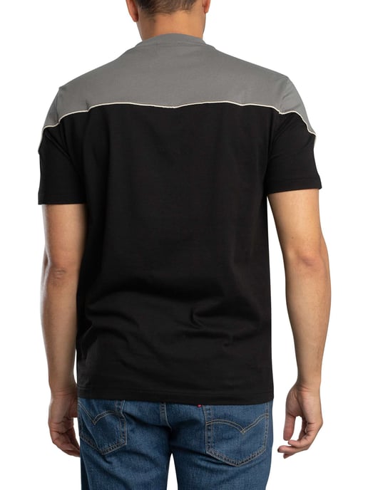 EA7 Camiseta Regular Con Logo En El Pecho, Negro - Image 3