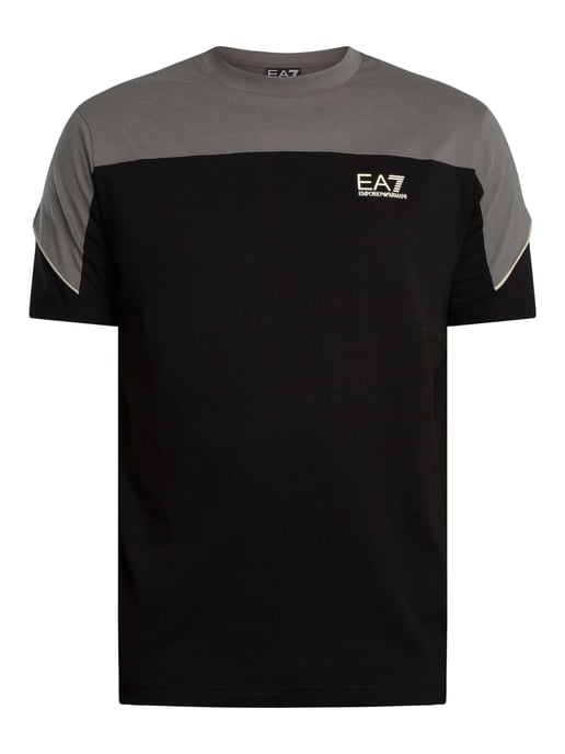 EA7 Camiseta Regular Con Logo En El Pecho, Negro - Image 5