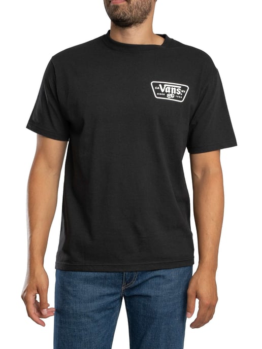 Vans Camiseta Con Parche En La Espalda, Negro - Image 1
