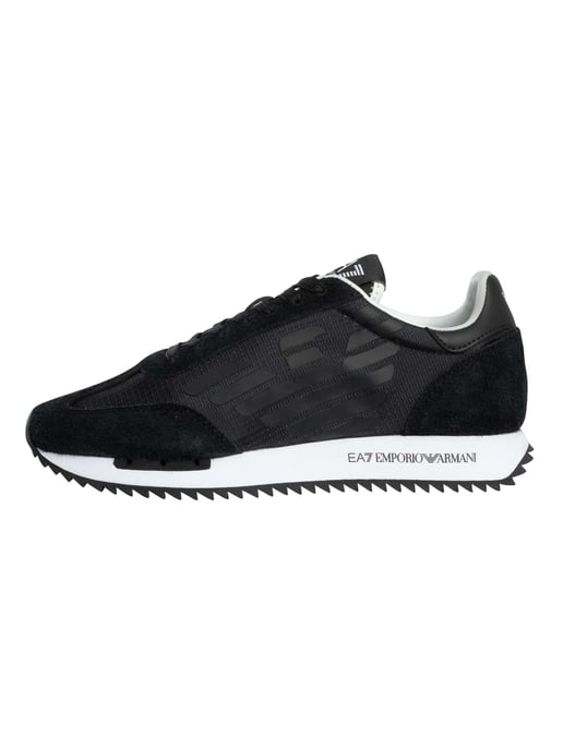EA7 Zapatillas Deportivas De Malla Con Logo Grande, Negro - Image 2