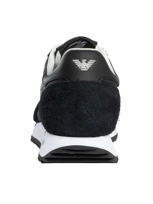 EA7 Zapatillas Deportivas De Malla Con Logo Grande, Negro - Image 5