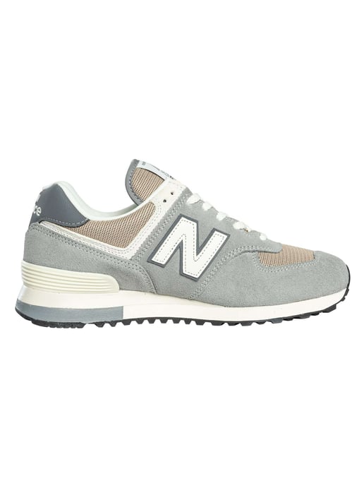 New Balance 574 Entrenadores De Gamuza, Gris - Image 3