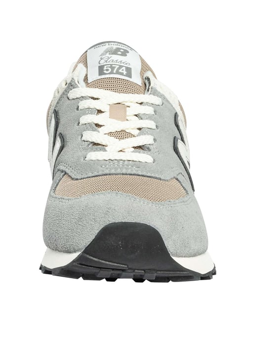 New Balance 574 Entrenadores De Gamuza, Gris - Image 4