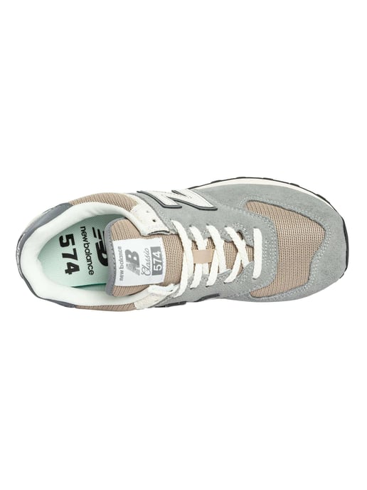 New Balance 574 Entrenadores De Gamuza, Gris - Image 6
