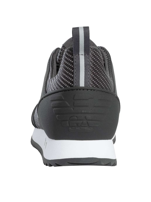 EA7 Zapatillas Con Logo De Malla, Gris - Image 5