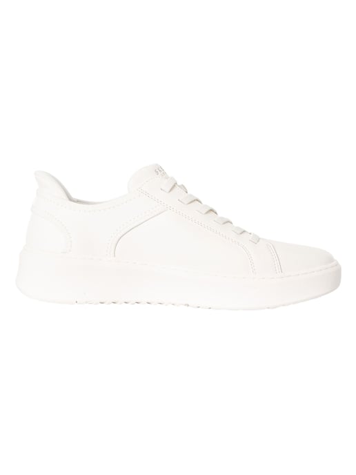 Skechers Zapatillas Sin Cordones Court Break Con Doble Ventilación, Blanco - Image 3