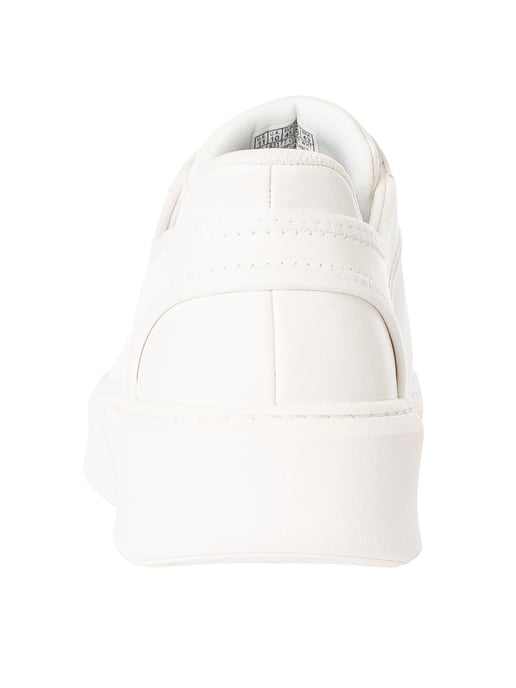Skechers Zapatillas Sin Cordones Court Break Con Doble Ventilación, Blanco - Image 5